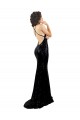 V-Neck Sequin Sleeveless Criss Cross Open Back Black Black Tie Prom Dress Canada Website